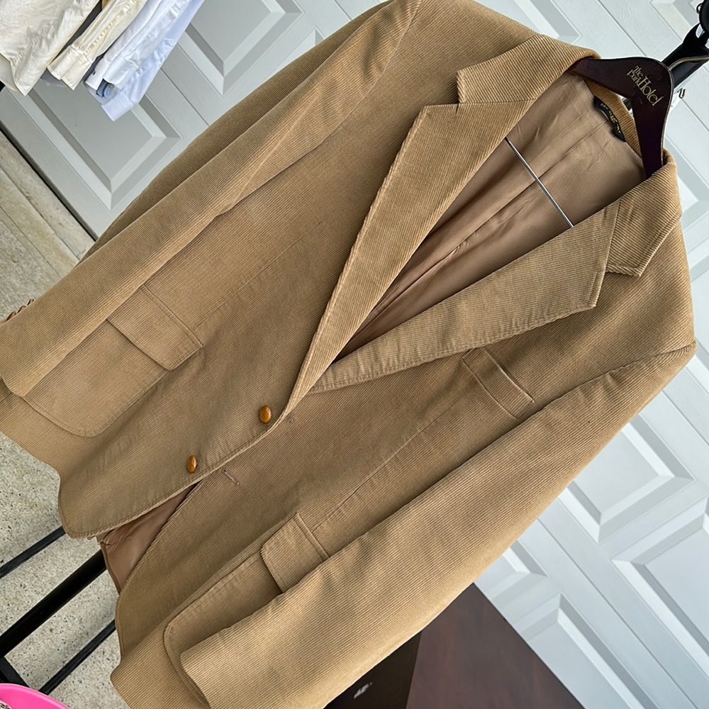 Haggar Tan Sport Coat corduroy 46L